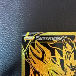 Zamazenta V SWSH077 Gold Holo Black Star Promo Card - Image 3