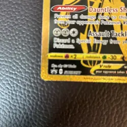 Zamazenta V SWSH077 Gold Holo Black Star Promo Card - Image 4