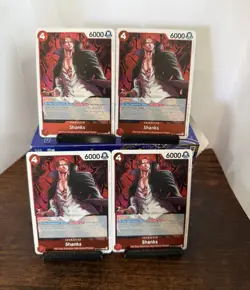 One Piece Card Game op12-008 Shanks Playset x4 - Image 1
