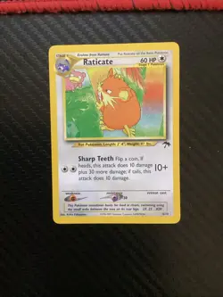 Pokemon Raticate 6/18 Southern Islands Promo Vintage Non-Holo WOTC TCG Card LP - Image 1