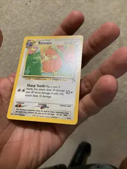 Pokemon Raticate 6/18 Southern Islands Promo Vintage Non-Holo WOTC TCG Card LP - Image 4