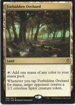 MTG: Commander 2016: Forbidden Orchard: Lightly Played Condition - Image 1