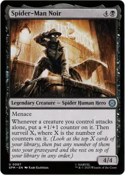 Spider-Man Noir - 0067 - Marvel's Spider-Man - MTG - SHIPS NOW - NM/M - Image 1