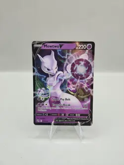 Mewtwo V 030/078 Holo Ultra Rare Pokemon Card - Pokemon Go - Near Mint/Mint - Image 1