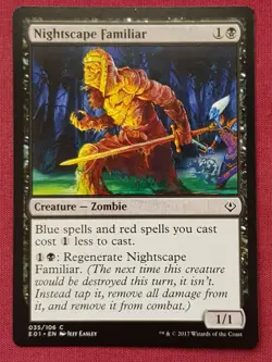 Magic The Gathering ARCHENEMY NICOL BOLAS NIGHTSCAPE FAMILIAR black card MTG - Image 1