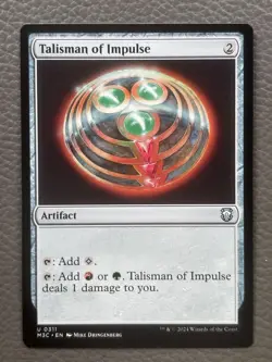 Talisman of Impulse (Ripple Foil) 311 Commander: Modern Horizons 3 MTG LP - Image 1