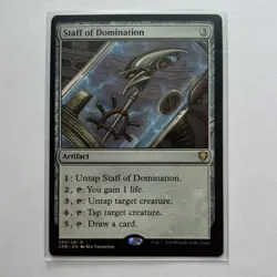 MTG Staff of Domination - Commander Legends (CMR) Mint Condition #343 - Image 1