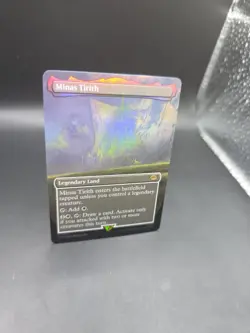 Magic: The Gathering Bordeleless Foil Minas Tirith LoTR MTG R 0341 - Image 2