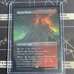 MTG Mount Doom (Borderless Foil) The Lord of the Rings 343 LP - NM - Image 1