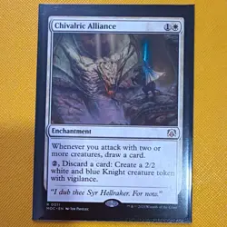 Wizards of the Coast MTG Chivalric Alliance 0011 Regular Rare EN Commander - Image 1