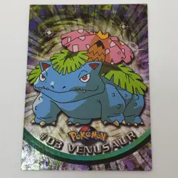 Venusaur #03 Textured Holo Foil, Vintage 1999 Topps Pokemon TV Animation Edition - Image 1