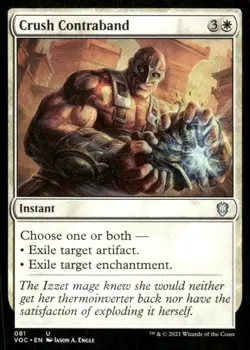 Crush Contraband 081 Commander: Innistrad: Crimson Vow MTG Magic the Gathering - Image 1