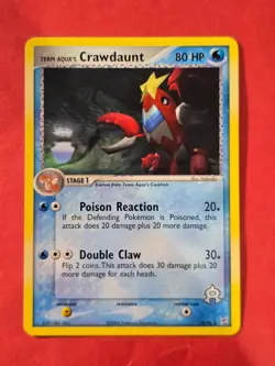 2004 Pokemon EX Team Magma vs. Team Aqua #14 Team Aqua's Crawdaunt, NF/H, cd1 - Image 1