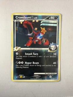 Crawdaunt 23/147 Platinum Supreme Victors Reverse Holo Rare Pokemon 2009 - Image 1