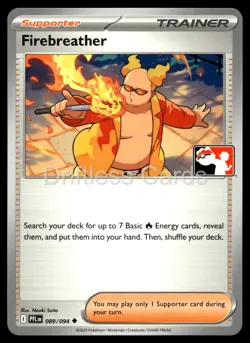 Firebreather 089/094 Uncommon Prize Pack Series Cards Pokemon NM/M - Image 1