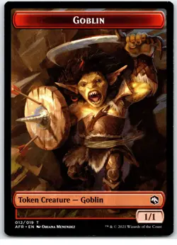 #012/019 MTG TCG: Goblin (Token) Adventures In The Forgotten Realms - Image 1