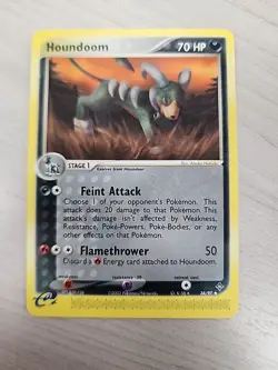 2003 Pokemon Houndoom EX Dragon 34/97 Non-Holo Uncommon - Image 1