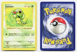 Caterpie 45/102 Common Base Set Shadowless Pokemon Unlimited LP - Image 3