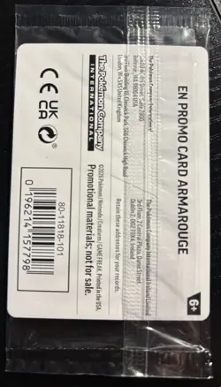 Pokemon Armarouge Best Buy Promo 012/084 Pitch Black Sealed What's Your Favorite - Image 2