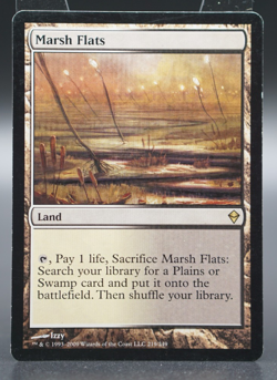 Magic The Gathering MTG Marsh Flats Zendikar Regular 219 - Image 1
