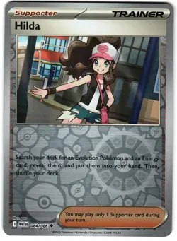 Hilda [Reverse Holo] 084/086 Pokemon White Flare NM - Image 1