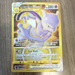 Pokemon Mewtwo VSTAR Secret Rare Holo 086/078 Pokemon GO 280 HP - Image 1