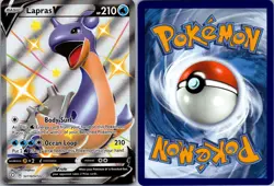 LAPRAS V SV110/SV122 HOLO V RARE SHINING FATES SHINY VAULT POKEMON NM - Image 3
