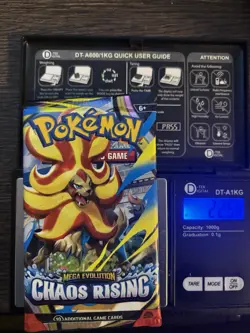 Pokemon Chaos Rising Booster Pack Factory Sealed Heavy (22.50g) - Image 1