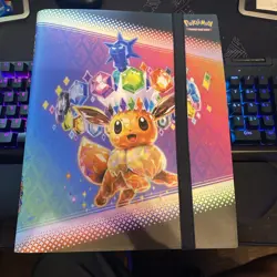 Pokemon Prismatic Evolutions Eevee Binder Collection ***BINDER ONLY*** NEW 2025 - Image 1