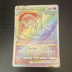 Pokemon TCG Mewtwo VSTAR Secret Rare 079/078 Pokemon GO Holo English - Image 1