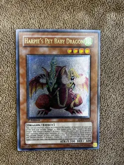 Yugioh - Harpie's Pet Baby Dragon EOJ-EN013 Ultimate Rare 1st Edition NEAR MINT - Image 1