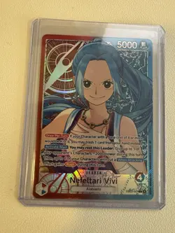 One Piece TCG Nefeltari Vivi EB03-001 Alt Art Leader Heroines Holo English - Image 1