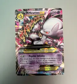 Pokemon M Mewtwo EX 64/162 Breakthrough Holo Ultra Rare English Mega 210 HP - Image 1
