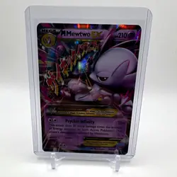 M Mewtwo EX 64/162 Breakthrough Mega EX Holo Ultra Rare English 210 HP - Image 1