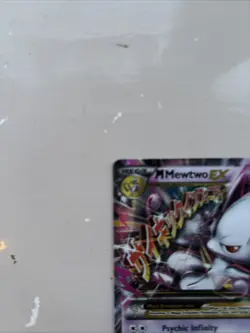 Pokemon M Mega Mewtwo EX Ultra Rare Holo TCG Card 64/162 XY Breakthrough - Image 3