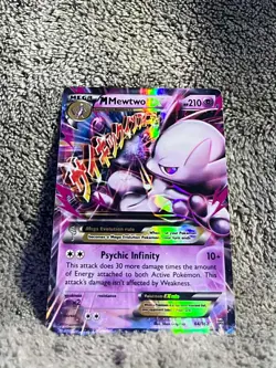 M Mega Mewtwo EX 64/162 Pokemon XY Breakthrough NM - Image 1