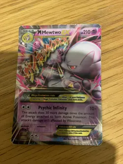 Pokemon M Mega Mewtwo EX TCG Holo Card Breakthrough 64/162 - Image 1