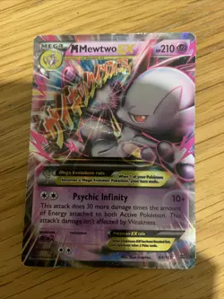 Pokemon M Mega Mewtwo EX TCG Holo Card Breakthrough 64/162 - Image 2