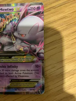 Pokemon M Mega Mewtwo EX TCG Holo Card Breakthrough 64/162 - Image 4
