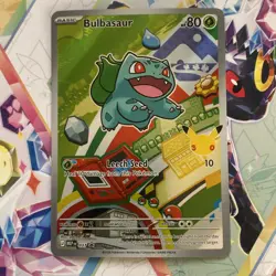 Pokemon TCG Bulbasaur MEP 037 First Partner Illustration Collection Series 1 NM - Image 1