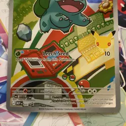 Pokemon TCG Bulbasaur MEP 037 First Partner Illustration Collection Series 1 NM - Image 2