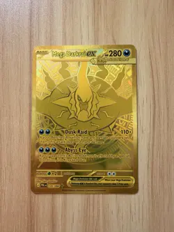Pokemon TCG Mega Darkrai Ex 120/84 Hyper Rare Gold Card Pitch Black - Image 1