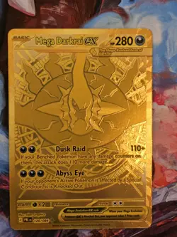 Pokemon TCG Mega Darkrai Ex 120/84 Hyper Rare Gold Card Pitch Black - Image 3