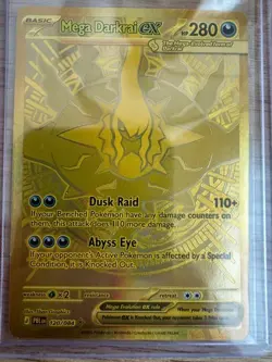 2026 Pokemon Mega Darkrai ex Gold Hyper Rare 120/084 Pitch Black English IN HAND - Image 1
