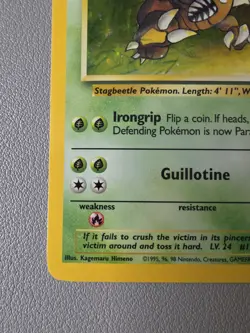 Pokemon TCG Pinsir 9/64 Jungle Unlimited Holo Rare 1999 WOTC Vintage - LP - Image 5