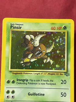 Pokemon TCG Pinsir Jungle 9/64 Holo Rare English Unlimited Edition MP/LP- - Image 1