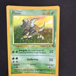 Pokemon TCG Pinsir Jungle Holo Card 9/64 Unlimited Holo Rare, LP Condition - Image 1