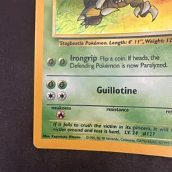 Pokemon TCG Pinsir Jungle Holo Card 9/64 Unlimited Holo Rare, LP Condition - Image 3
