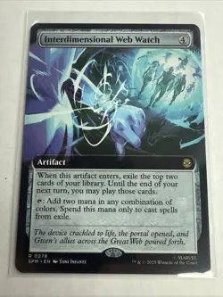 MTG Interdimensional Web Watch 0278 Reg (Extended Art) Marvel's Spider-Man NM - Image 1