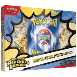 Pokemon TCG Mega Evolution Ascended Heroes Mega Feraligatr EX Box - PRE-SALE - Image 1